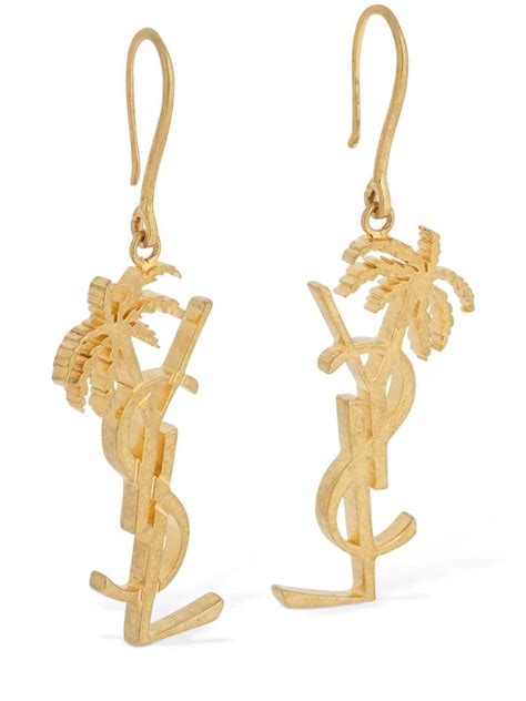 ysl palm tree earrings|14k gold palm tree earrings.